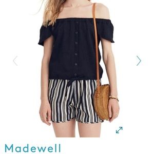 Madewell Texture & Thread off the shoulder top